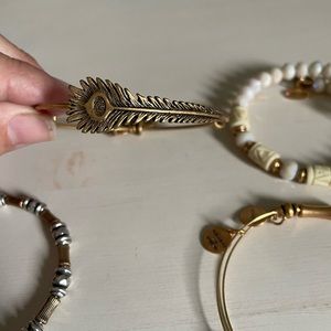 4 Alex and ani bracelets